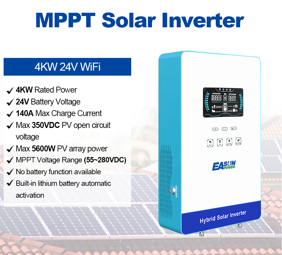 EASUN POWER 4KW 120V Off Grid  - Grid Tie Inverter Limiter 2000W ulasan dan harga