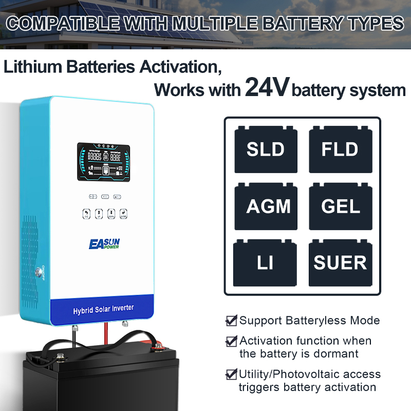 EASUN POWER 4KW 120V Off Grid  - Grid Tie Inverter Limiter 2000W ulasan dan harga